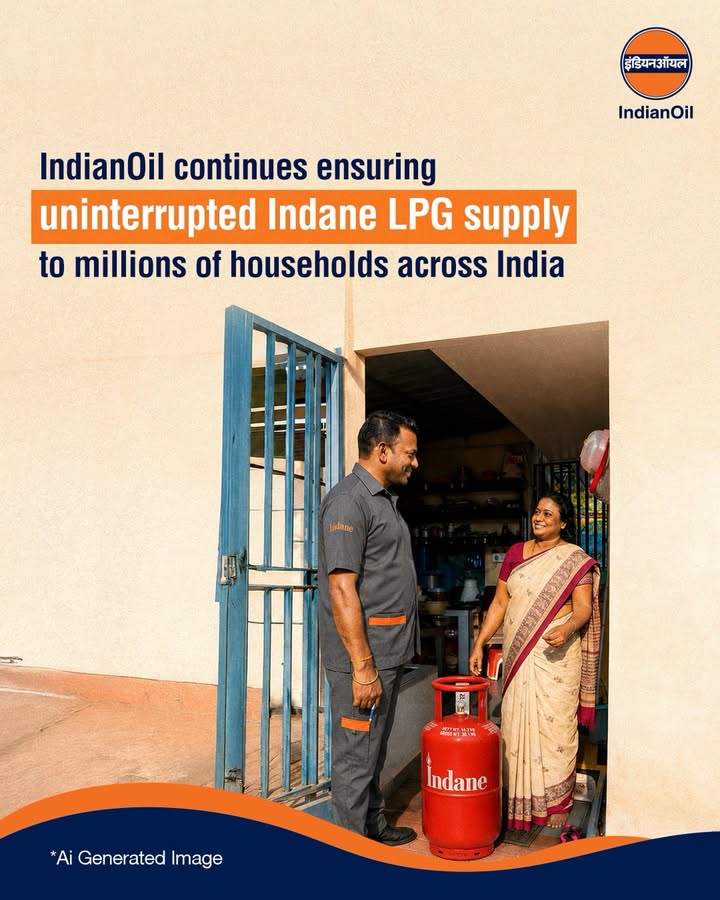 IndianOil continues to ensure uninterrupted Indane LPG supply across the country, reaching millions of households