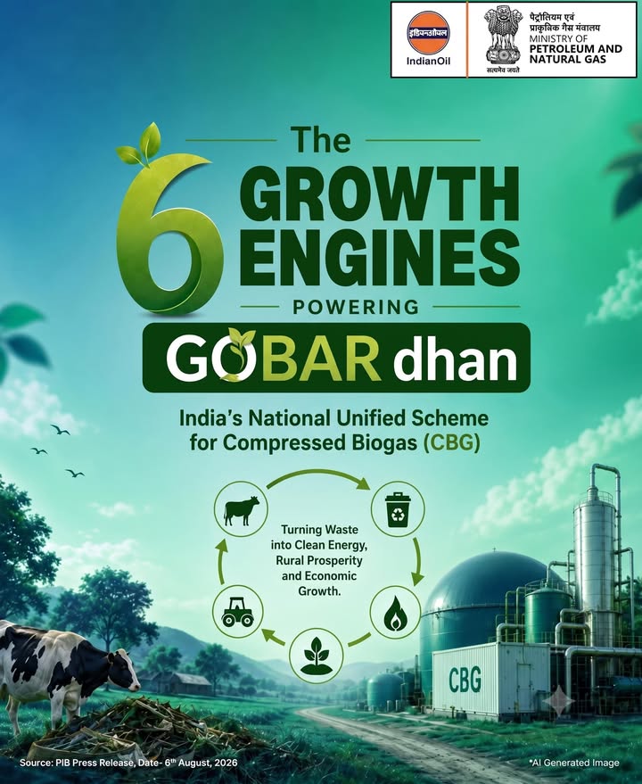 Powering a Cleaner, Greener, and Self Reliant India With the approval of GOBARdhan The National Circular Bioenergy Schem...