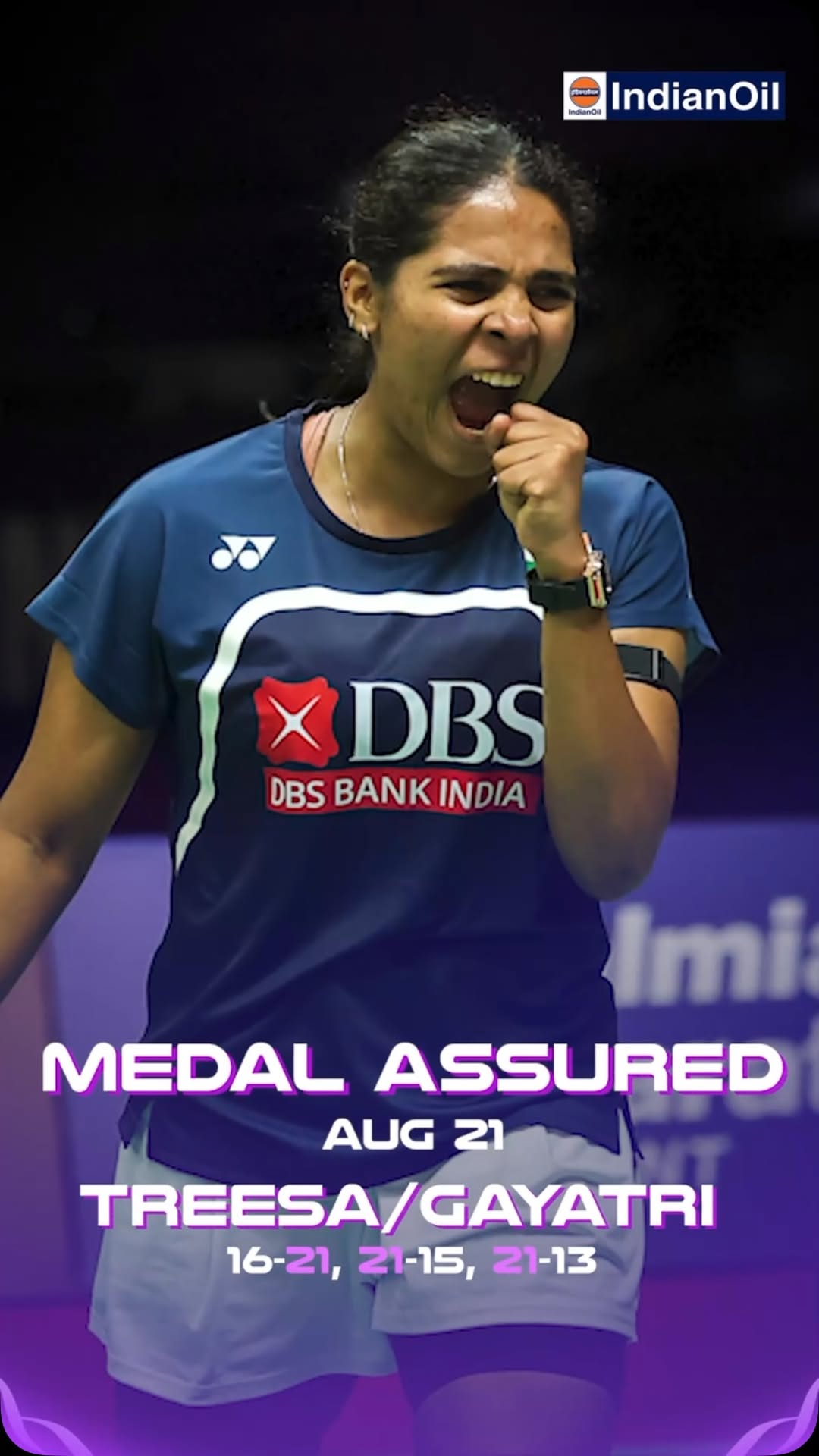 A medal assured. A moment etched in history