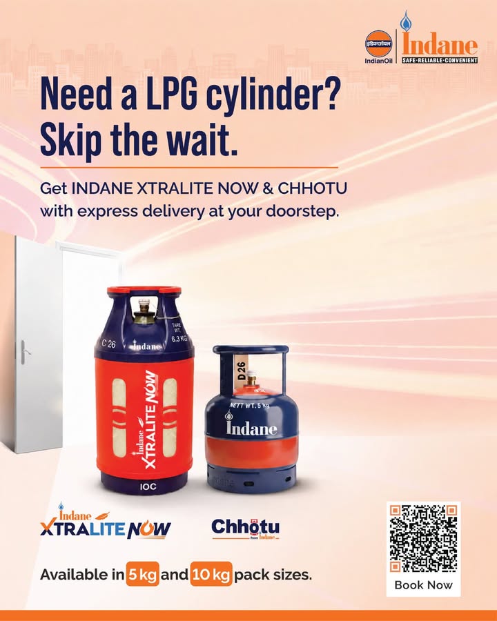 Need a cylinder Get it at your doorstep, fast
