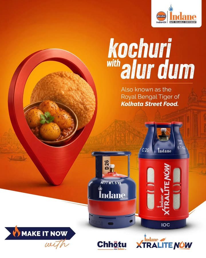  Babumoshai, kochuri ar alur dom khete cholben Dont let a refill come between you and a good meal