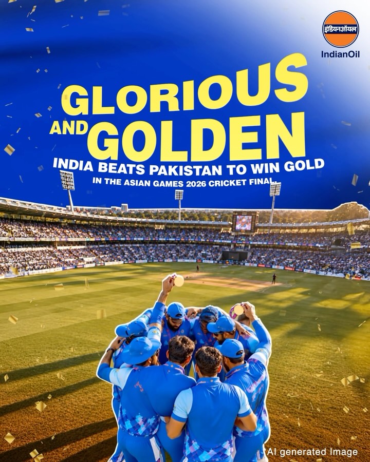 Congratulations to the Indian Mens Cricket Team on winning gold at the Asian Games 2026