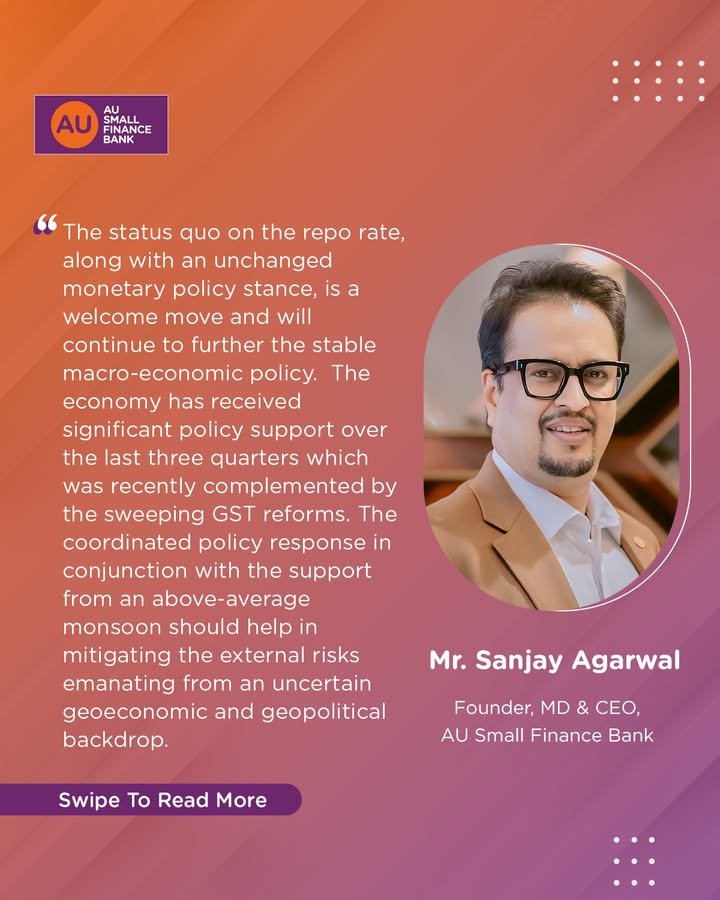 The RBIs balanced policy stance is a welcome move for Indias economy. Mr