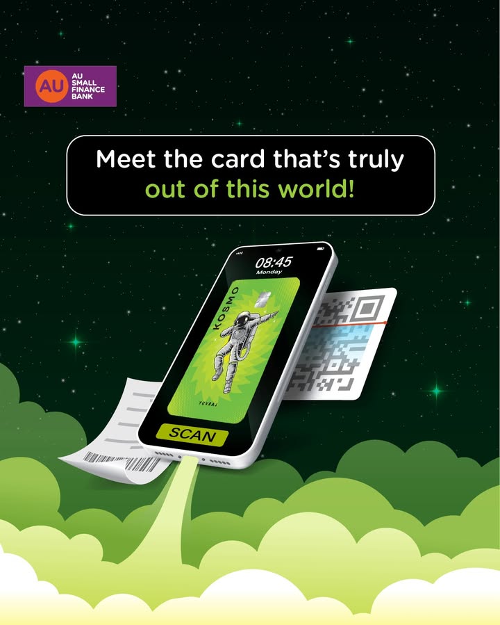 Why settle for ordinary when your card can be cosmic The AU KOSMO Credit Card brings you Kiwi Rewards on every orbit of sp...