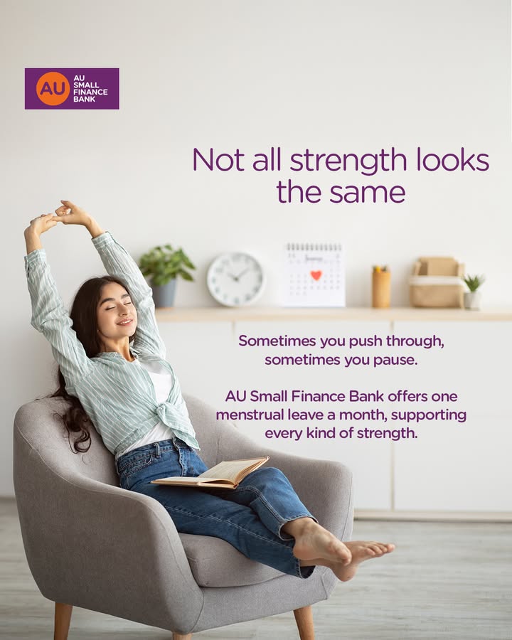 The conversation around menstrual leave is picking up, and we re glad it is Because at AU Small Finance Bank, we ve always ...