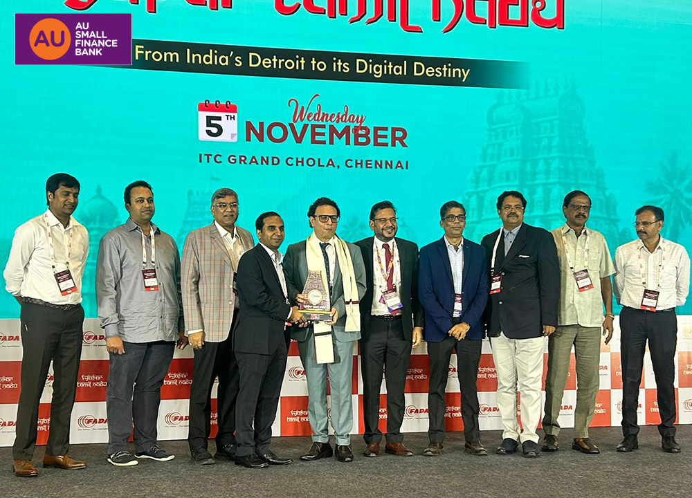 AU Small Finance Bank was proud to be a Silver Partner at Vyapar Tamil Nadu, an influential event organized by FADA in Chenn...