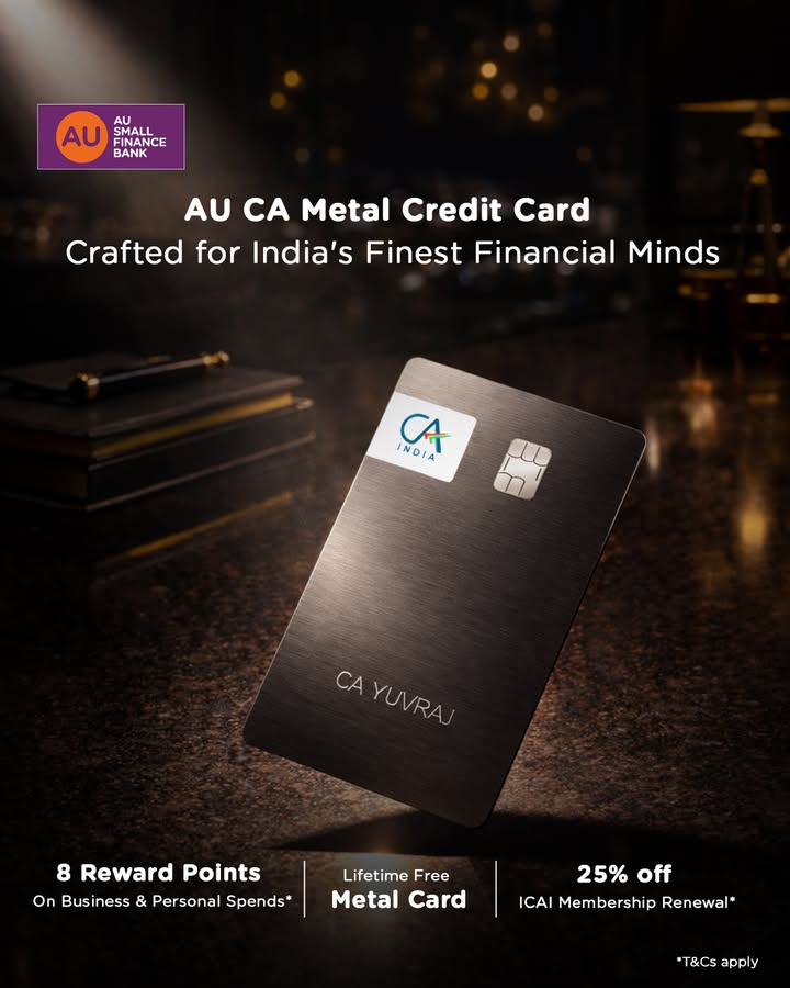 Presenting the AU CA Credit Card a lifetime free metal card with rewards that genuinely compound