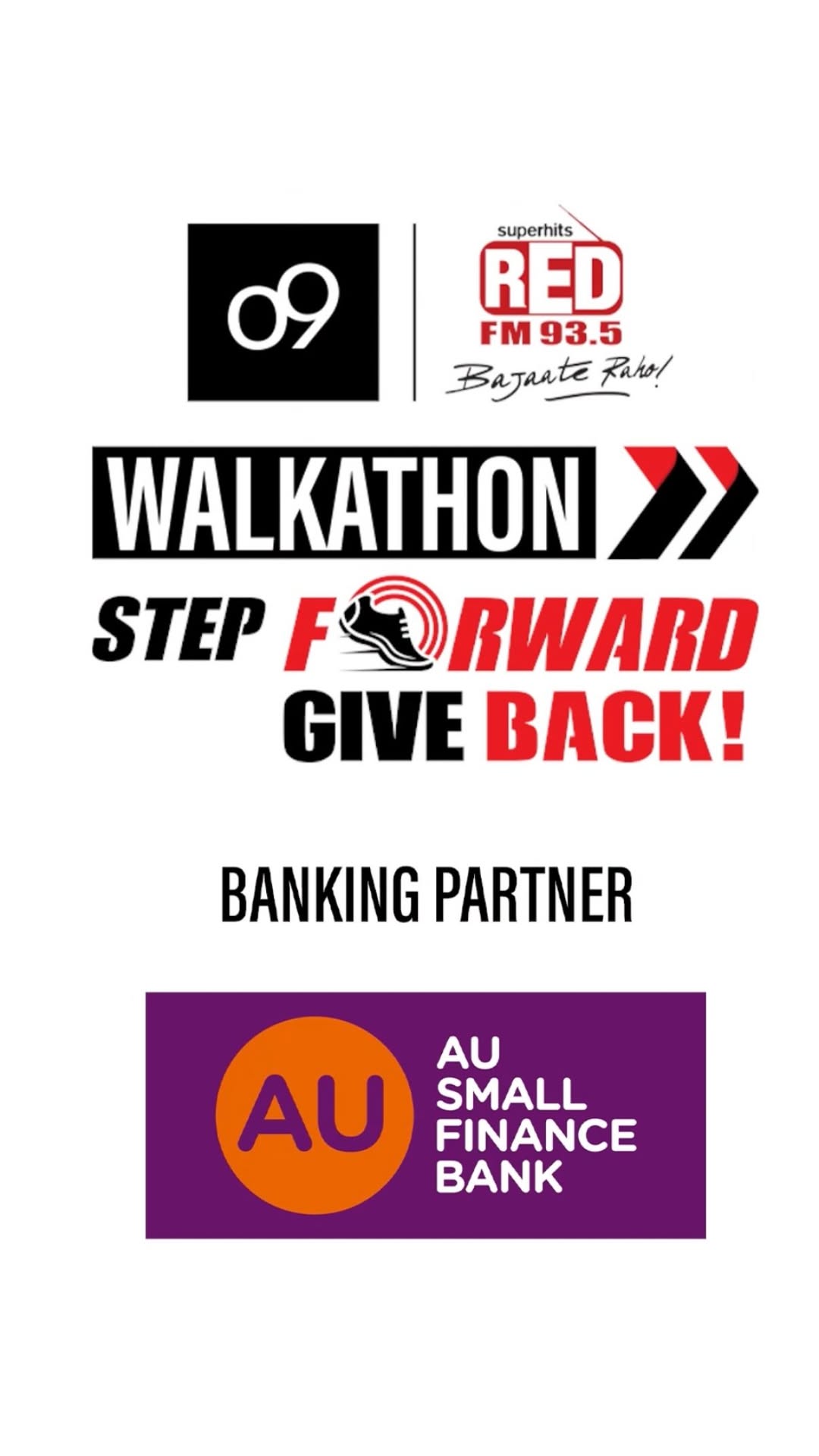 AU Small Finance Bank partnered with the o9 redfmbengaluru Walkathon 2026 for an unforgettable morning celebrating fitnes...