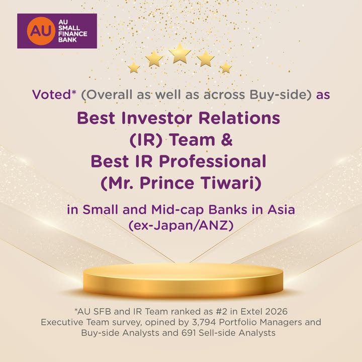 AU has been recognised in the Extel 2026 Asia ex Japan ANZ Executive Team Survey, ranking among the top Investor Relations...