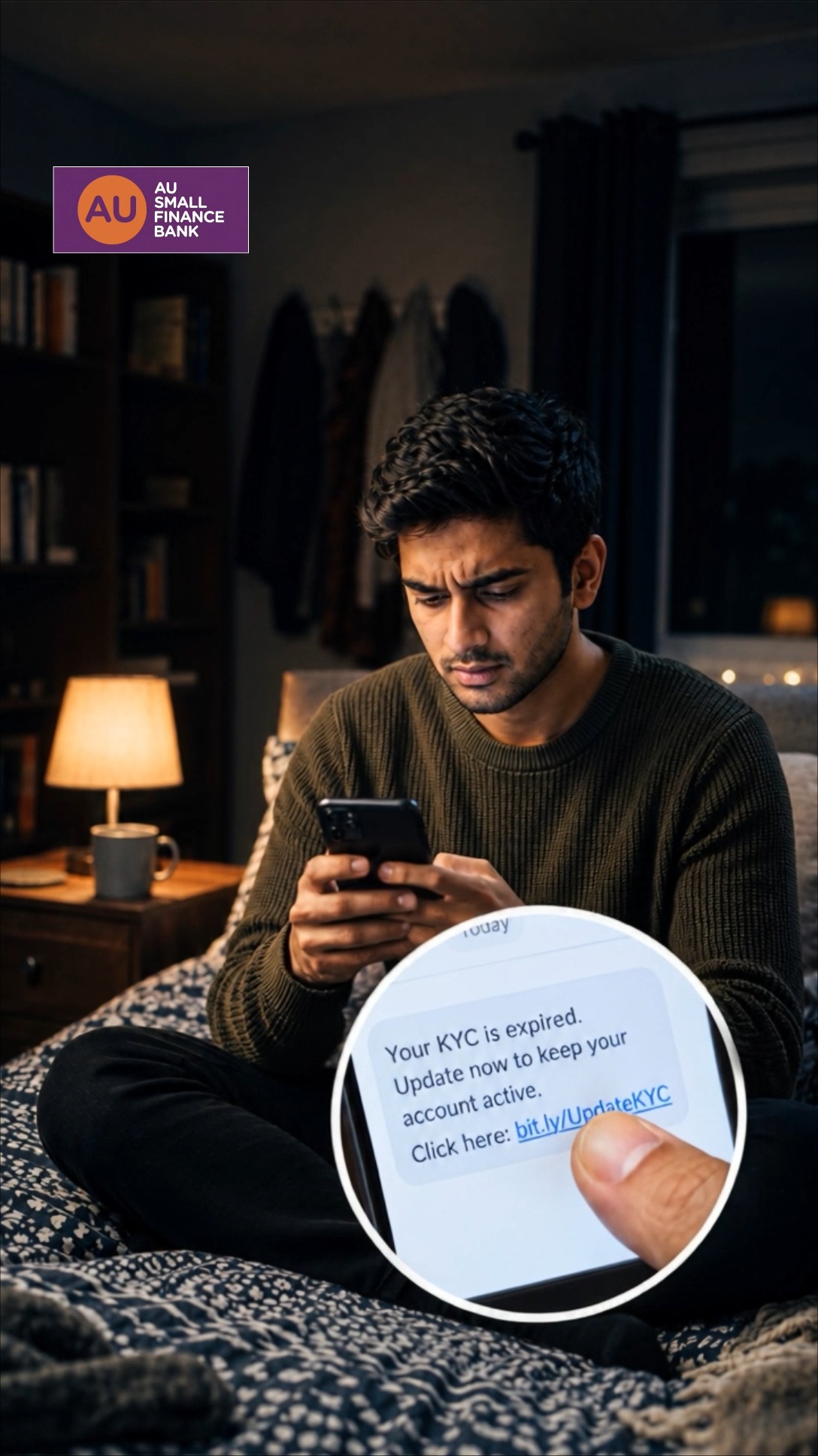 That KYC update message might not be as routine as it looks. Dont click on suspicious links or share your OTP