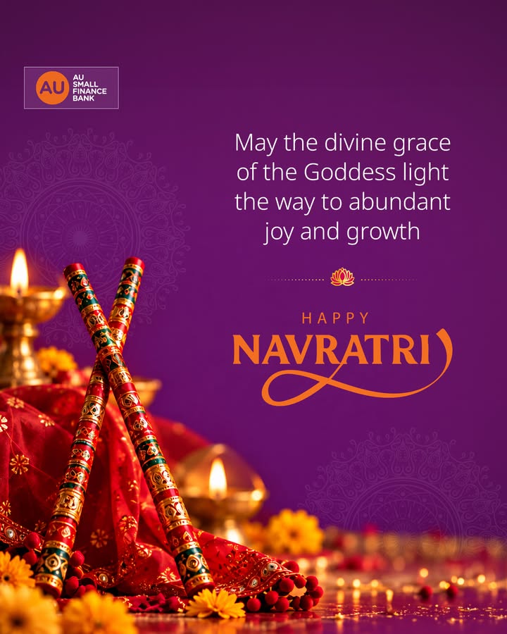 Celebrating the divine energy that inspires us to grow, thrive and move forward. Wishing you a joyous Navratri. 